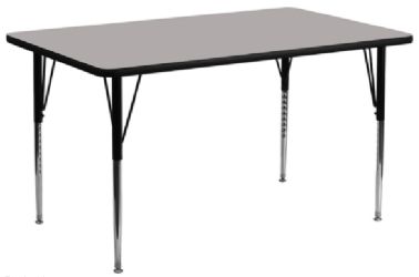 Flash Furniture Classroom Activity Table - 24 in x 48 in Rectangular with HP Laminate Top